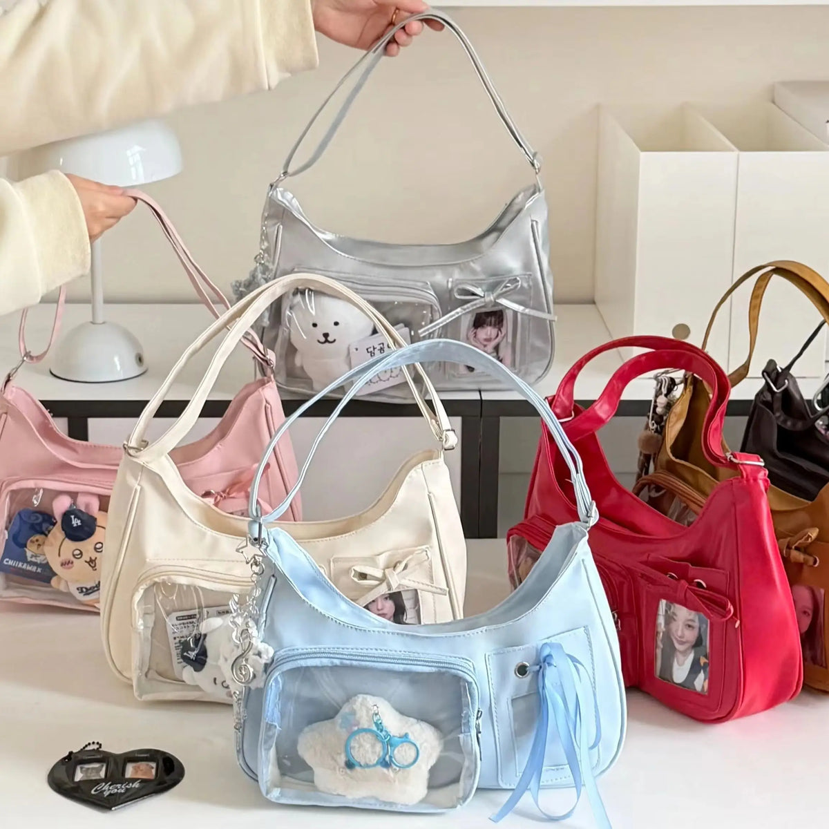 Transparent Harajuku Ita Shoulder & Crossbody Bag