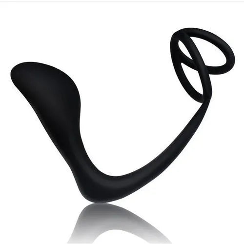 Silicone Prostate Massager with Ring