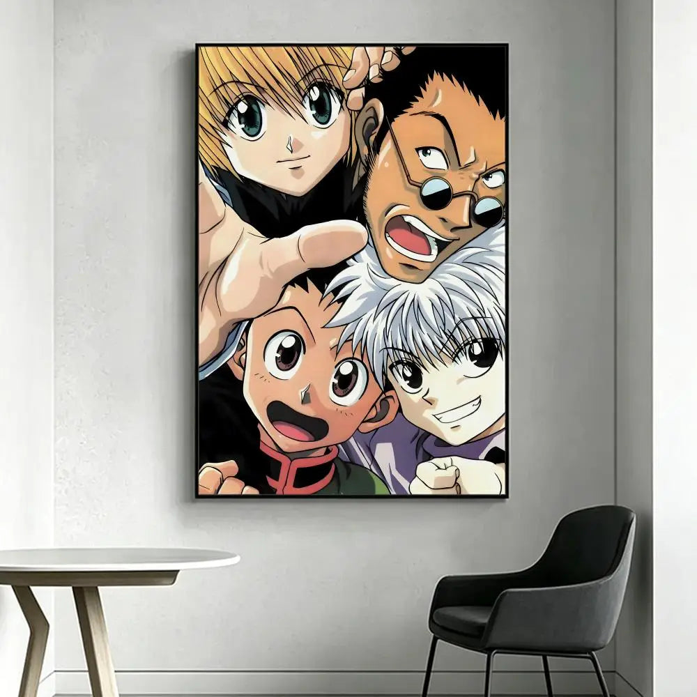 Anime H-Hunter x H-Hunter Poster HD art, waterproof, sticky wall, home decoration (living room, bedroom, bar), aesthetic