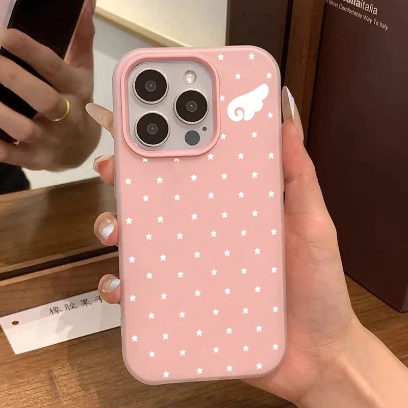 Star & Angel Wings 2-in-1 Phone Case for iPhone