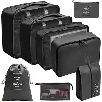 8-Piece Waterproof Travel Packing Cube Set