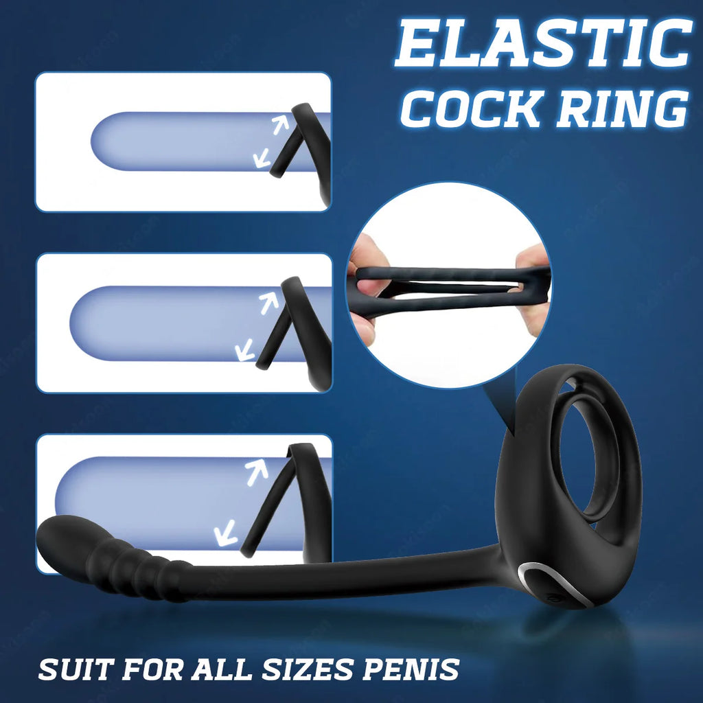 Remote-Control Prostate Massager with Ring
