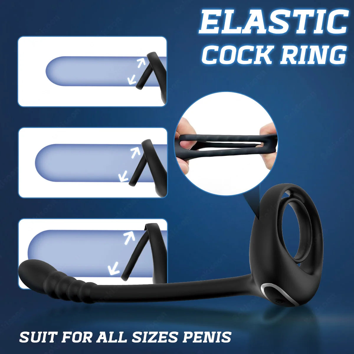 Remote-Control Prostate Massager with Ring