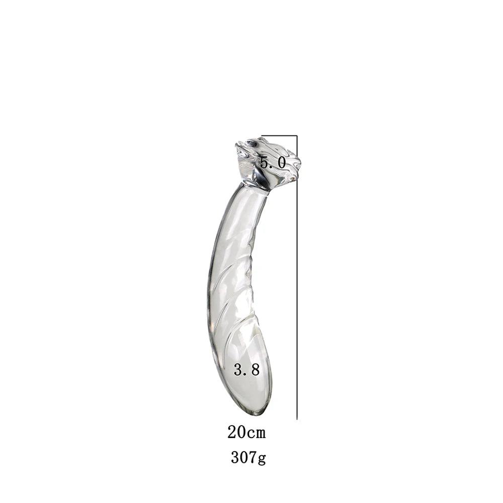 Flower Crystal Glass Anal Plug – 3 Colors