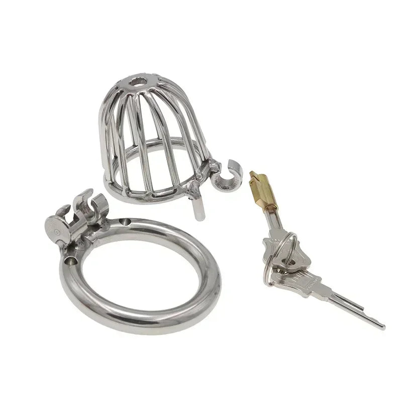 Stainless Steel Locking Chastity Cage