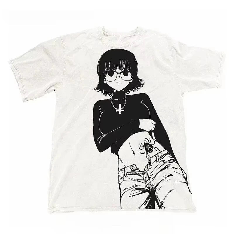 Hunter x Hunter Oversized Unisex T-shirt Streetwear Trendy Cotton New Model personality Clothes Couples Y2k Short Sleeves tee