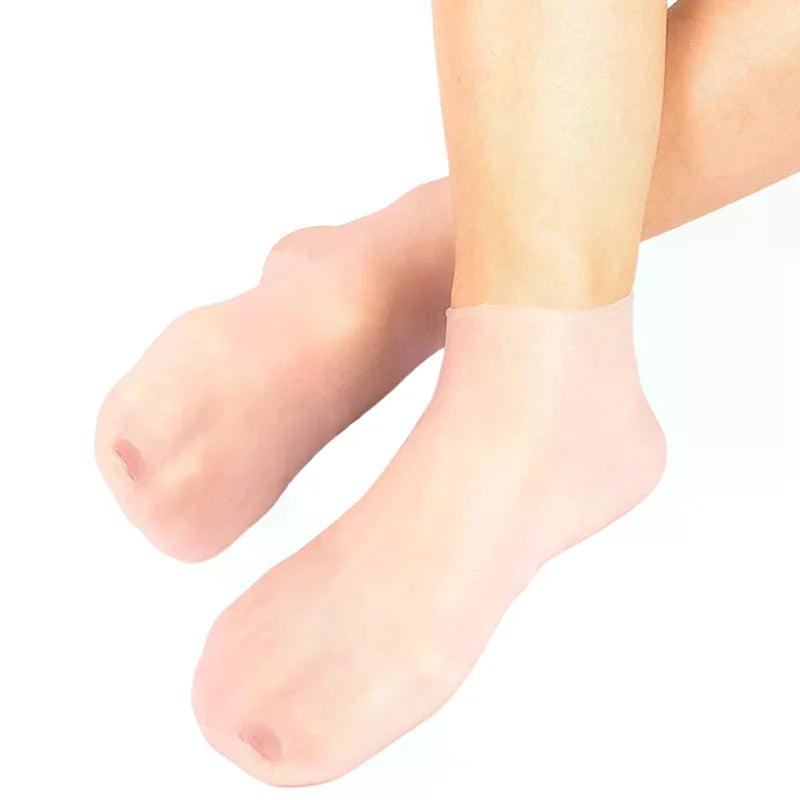Moisturizing Foot Socks,Silicone Socks For Dry Cracked Feet Women's Foot Socks For Moisturizing,Featuring Massage
