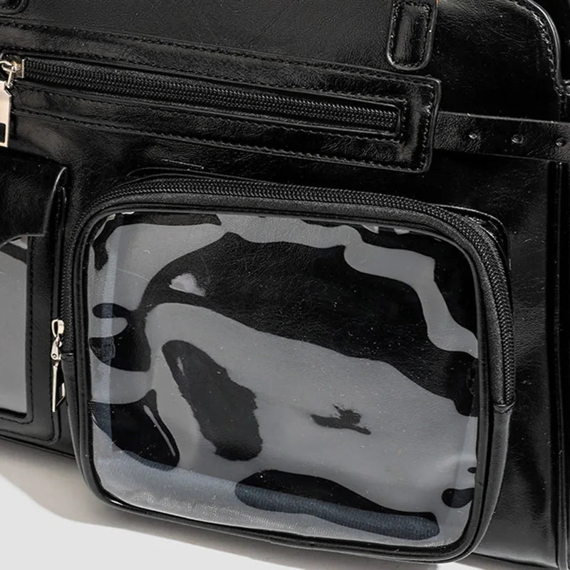 Harajuku Transparent Badge Display Bag