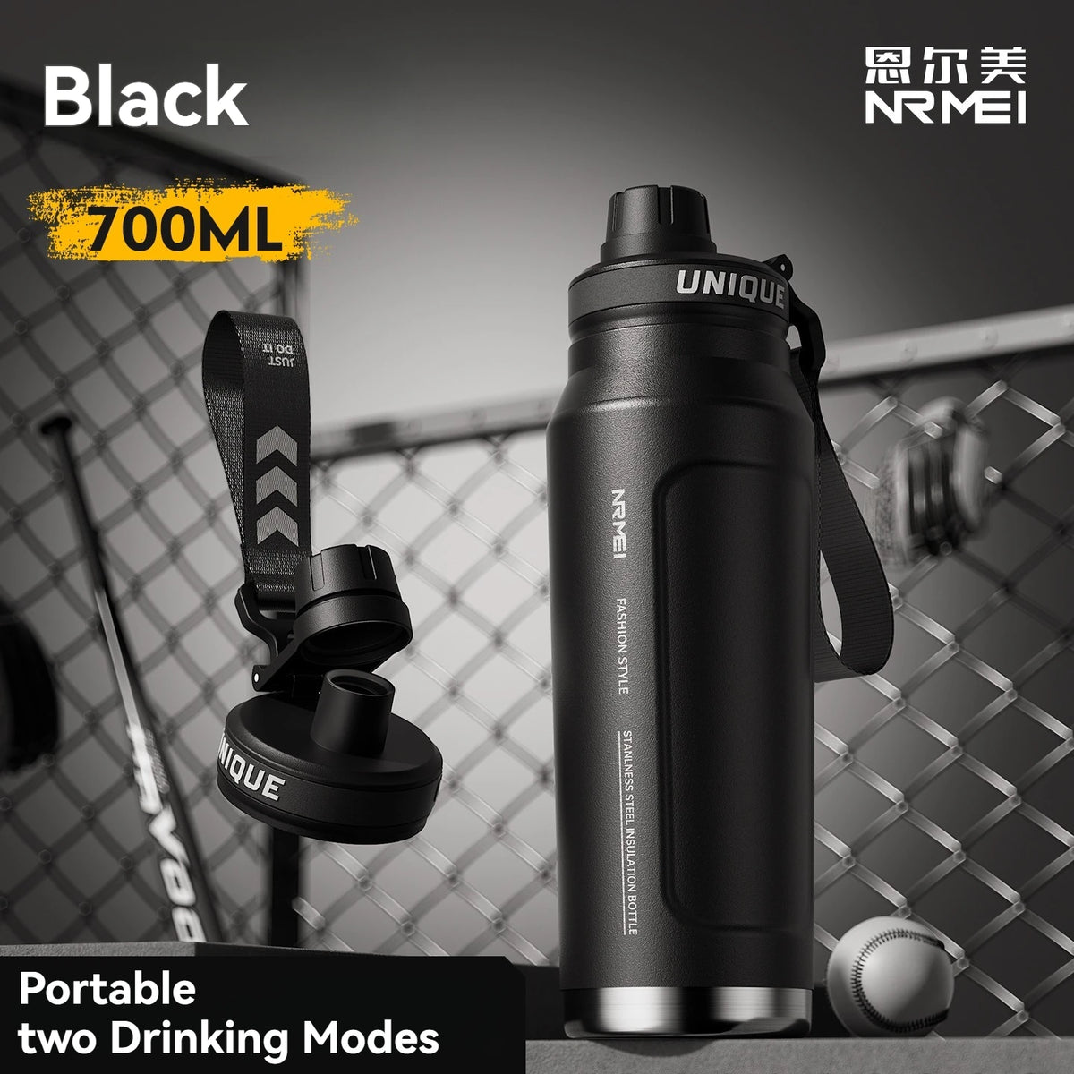1 L Stainless Steel Insulated Sports Bottle