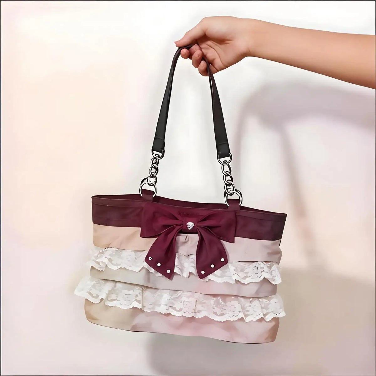 Y2K Butterfly Bow Lace Shoulder Bag