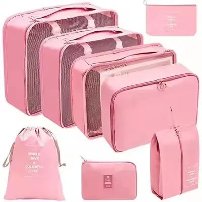8-Piece Waterproof Travel Packing Cube Set