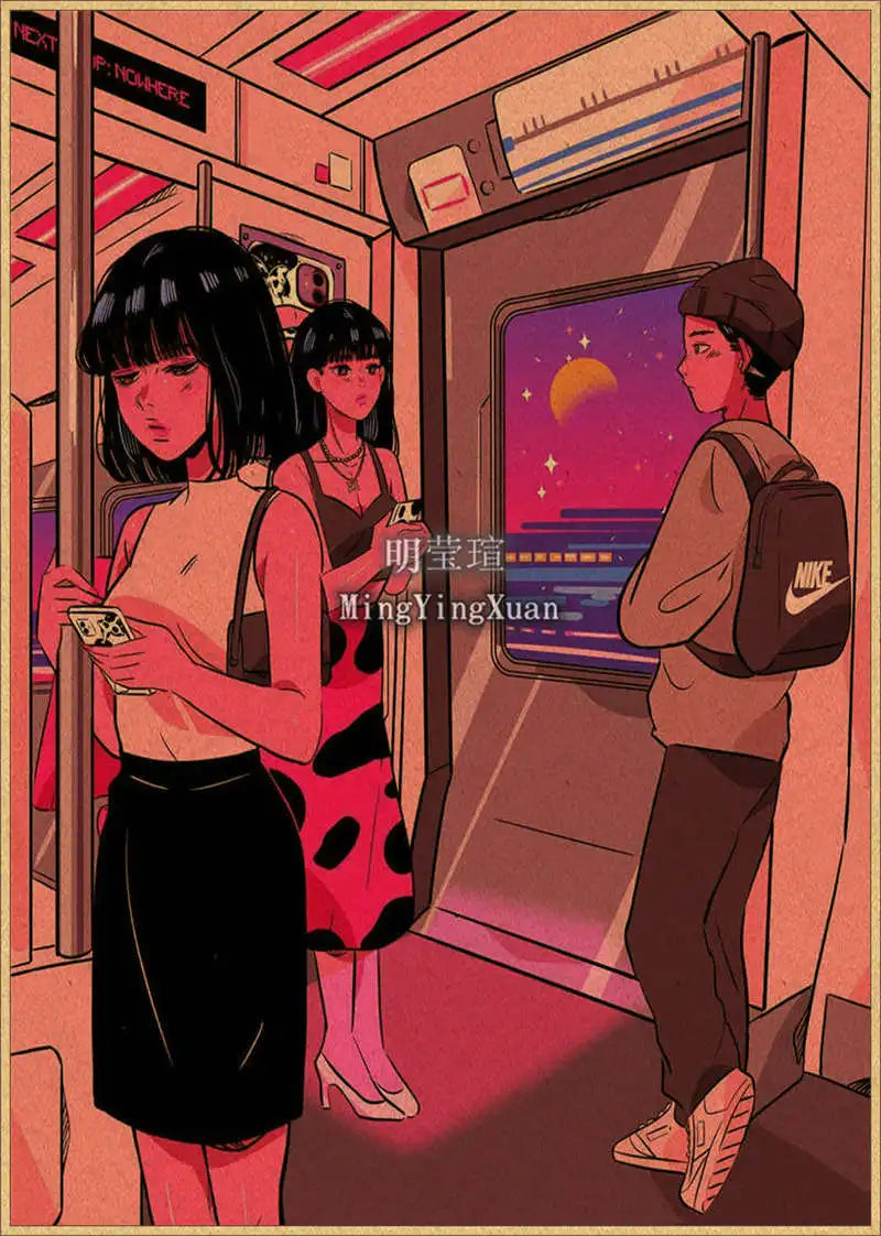 Japanese Anime 4K-Style Decorative Wall Poster