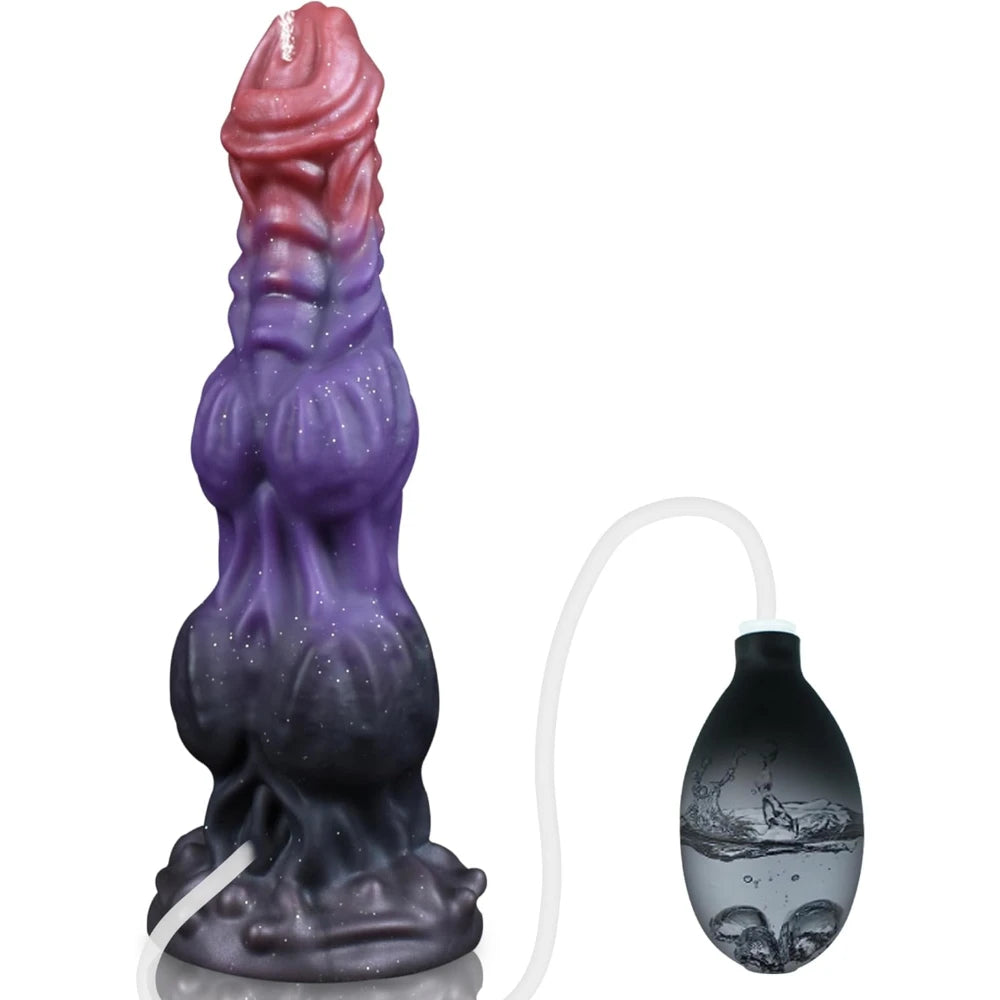 Huge Monster Dildo Squirting Fantasy Dildo Dragon Horse Dog Dildo Knotted Ejaculating Toy Big Anal Silicone Adult Toys for Women