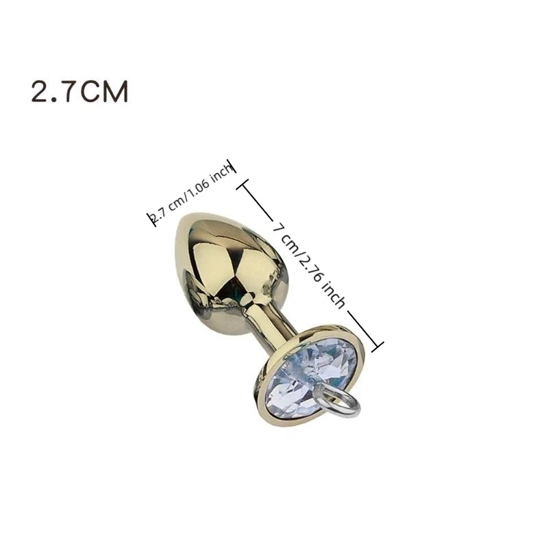 Stainless Steel Crystal Anal Plug – 5 Sizes