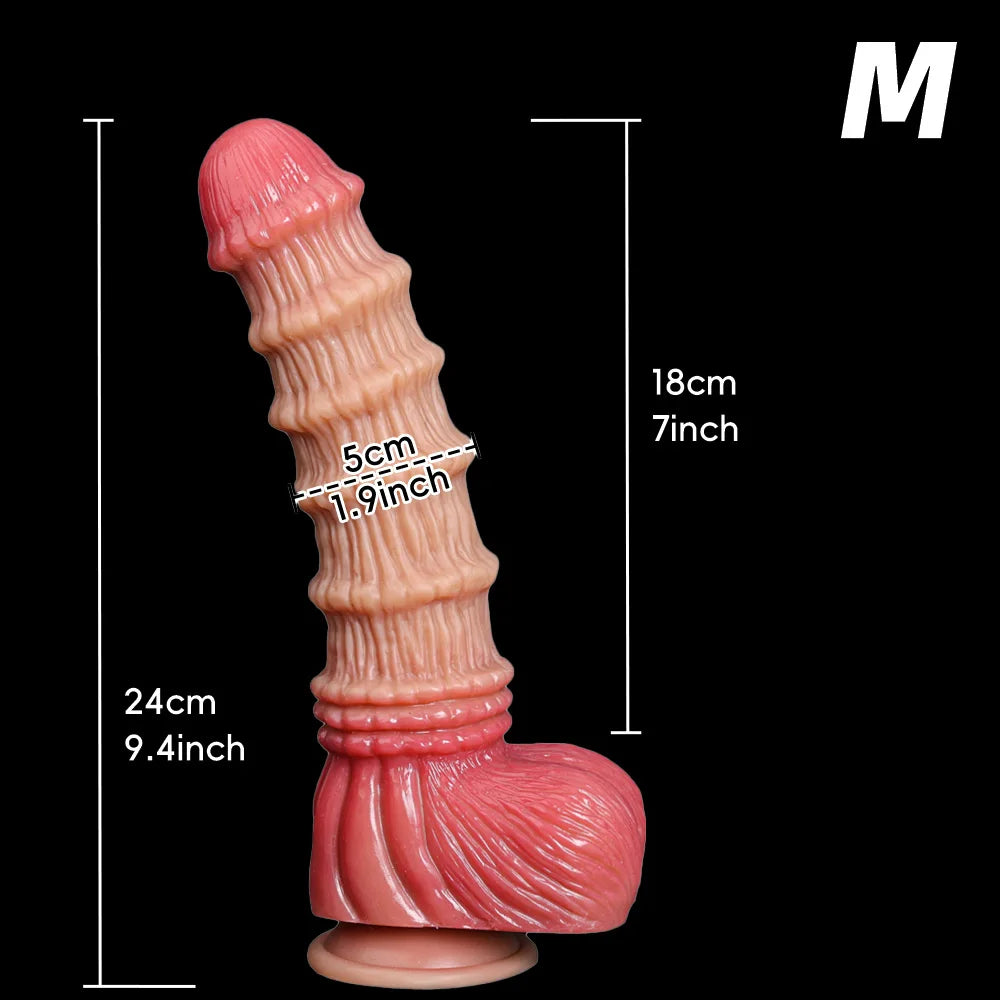 Animal-Style Dildo & Anal Plug with Suction Cup