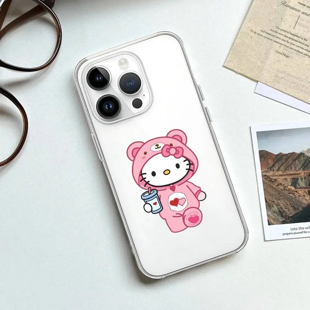 Hello Kitty Transparent Soft iPhone Case