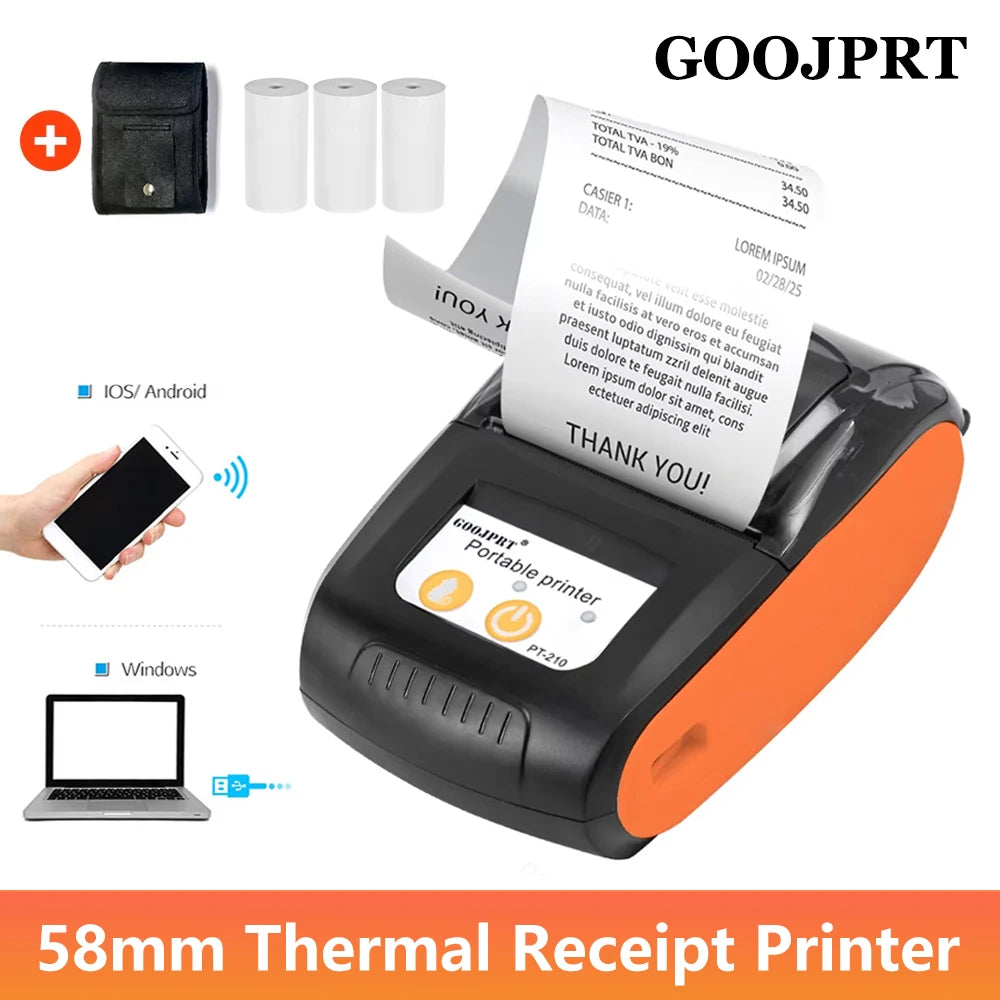 GOOJPRT 58 mm Bluetooth Receipt & POS Printer