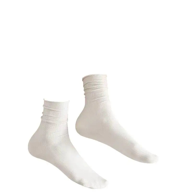 Women's Mid-tube Cotton Socks Soft Colorful Breathable Summer Stockings for Home Outdoor Travel Use