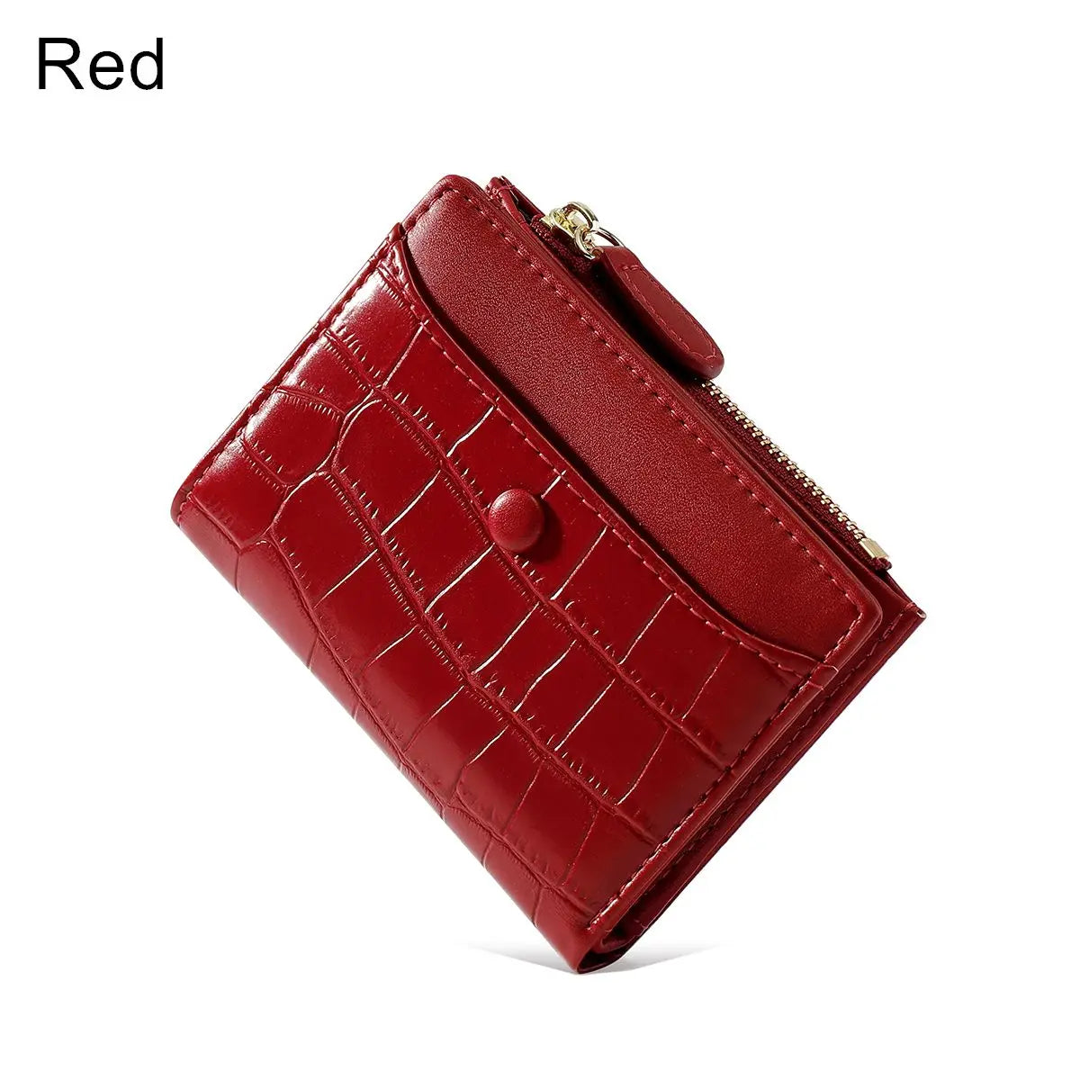 Women's Stone-Pattern Multi-Card Short Wallet