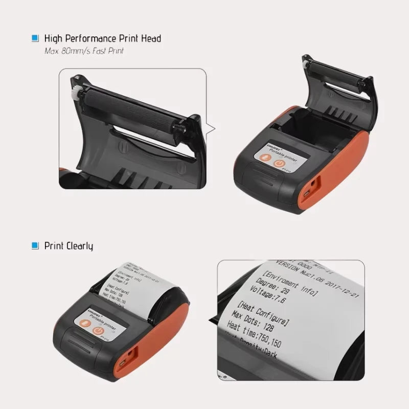 GOOJPRT 58 mm Bluetooth Receipt & POS Printer