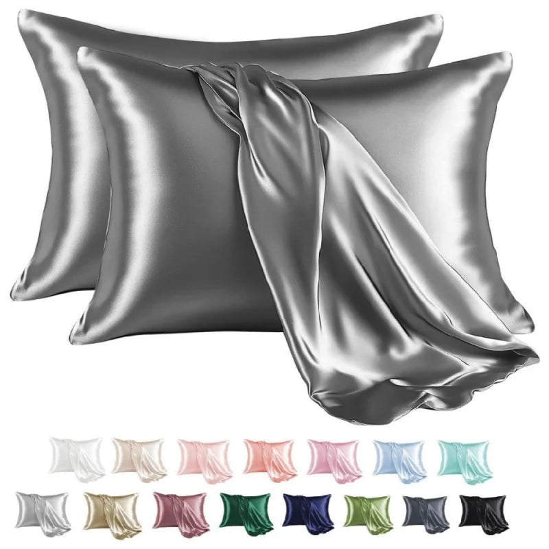 2-Piece Soft Satin Pillowcase Set