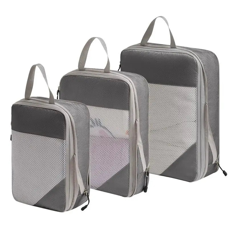3-Piece Travel Compression Packing Cube Set