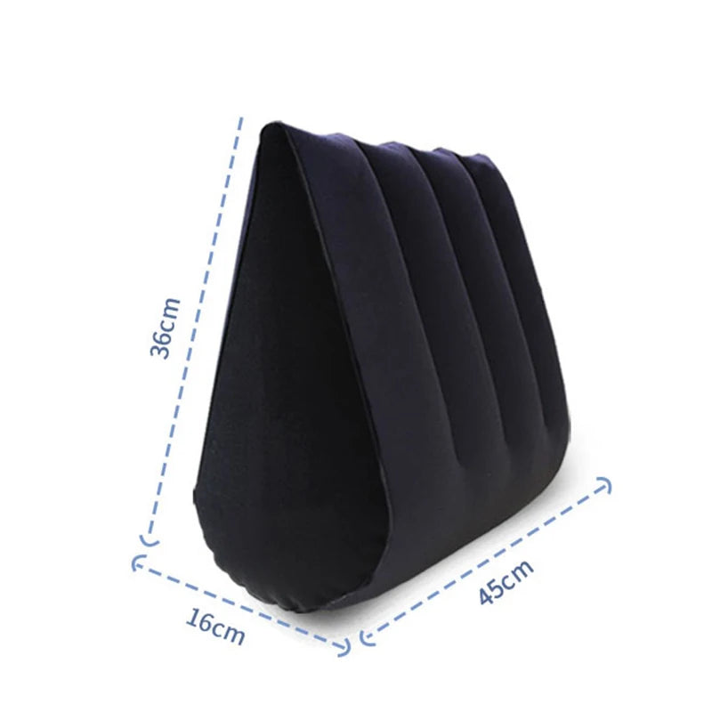 Foldable Inflatable Couple Positioning Wedge Pillow