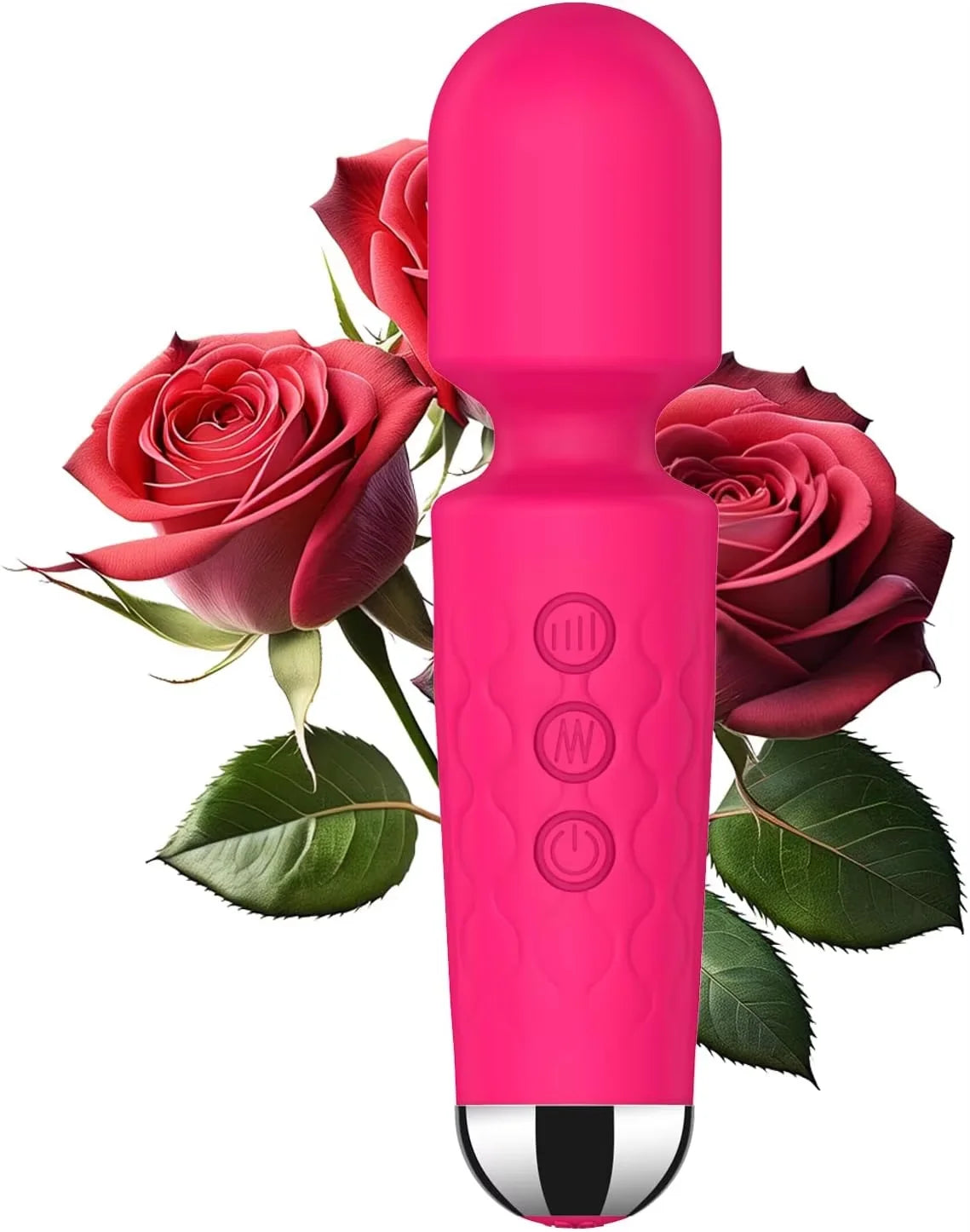 Rechargeable Mini Wand Vibrator – 20 Patterns/8 Speeds