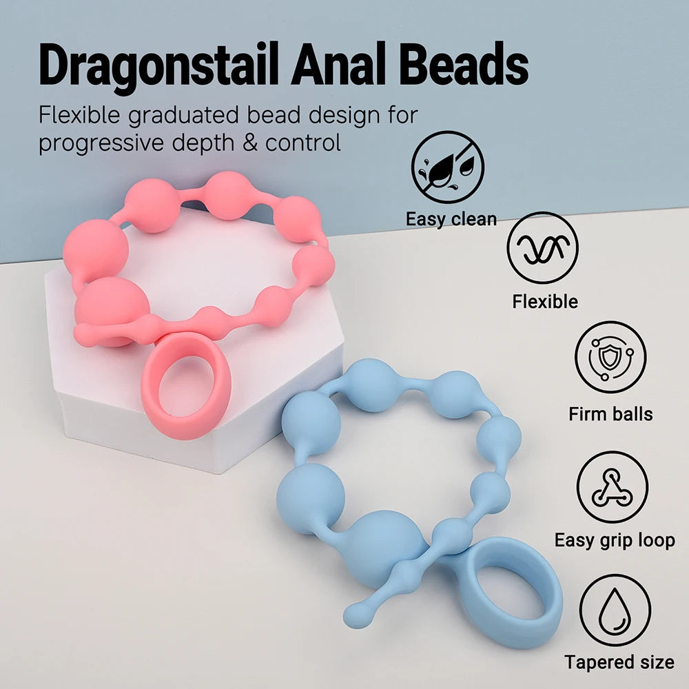 Graduated Silicone Anal Bead Chain