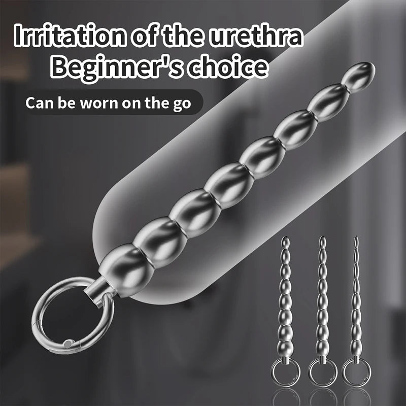 Stainless Steel Beaded Urethral Sound