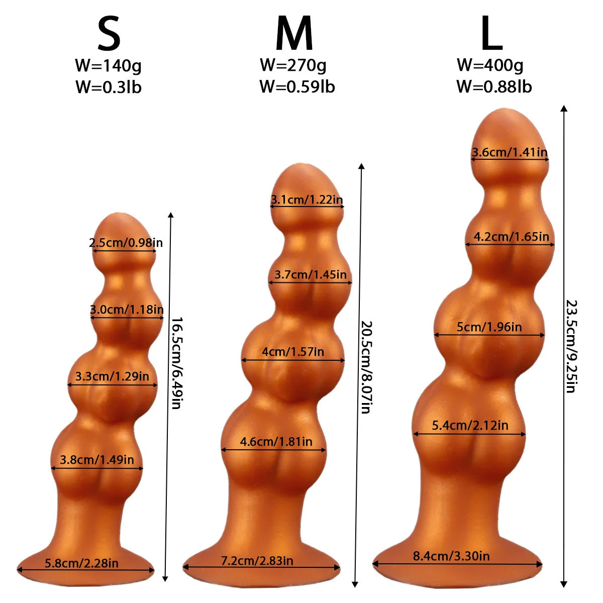 4-Ball Silicone Anal Bead & Plug
