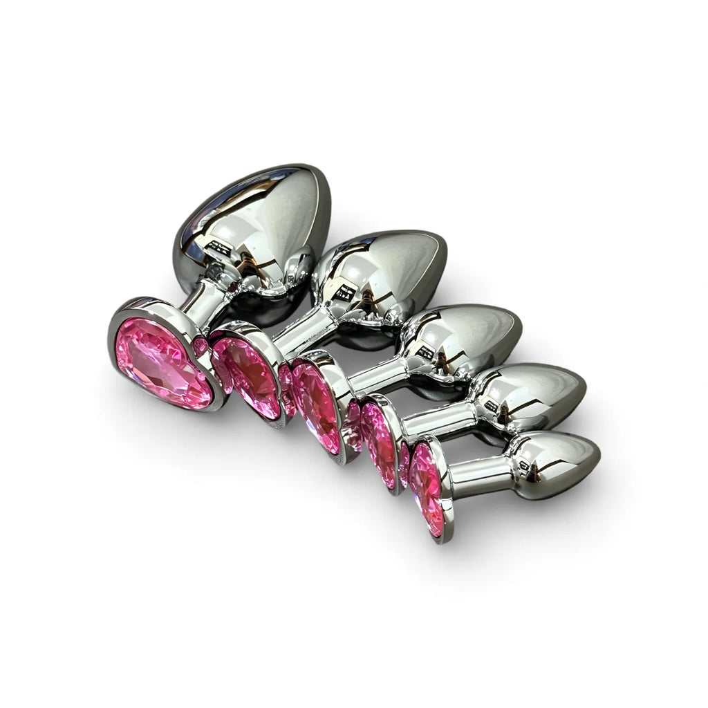 Jewelry-Base Metal Anal Plug Set – 5 Sizes