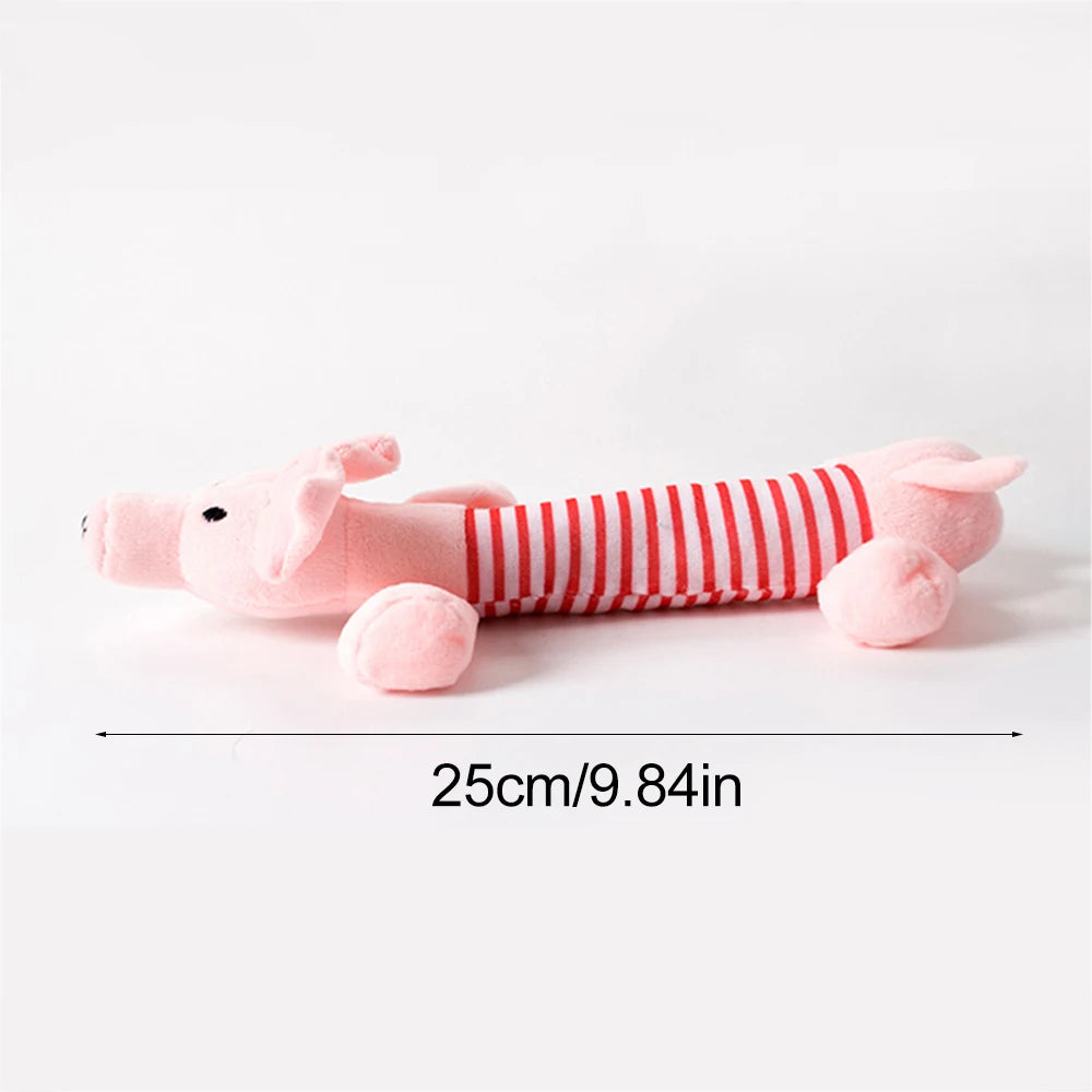 No-Stuffing Animal Squeaky & Crinkle Dog Toy
