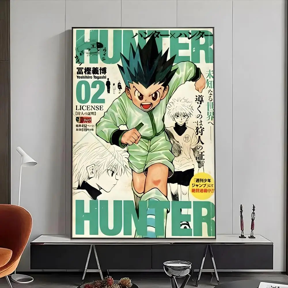 H-Hunter × Hunter Poster High-Definition Posters, Wall Art for Living Room and Home Decor.