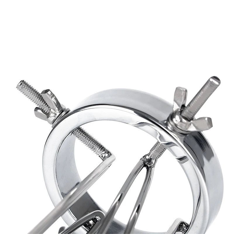 Adjustable Stainless Steel Hollow Tunnel Anal Plug