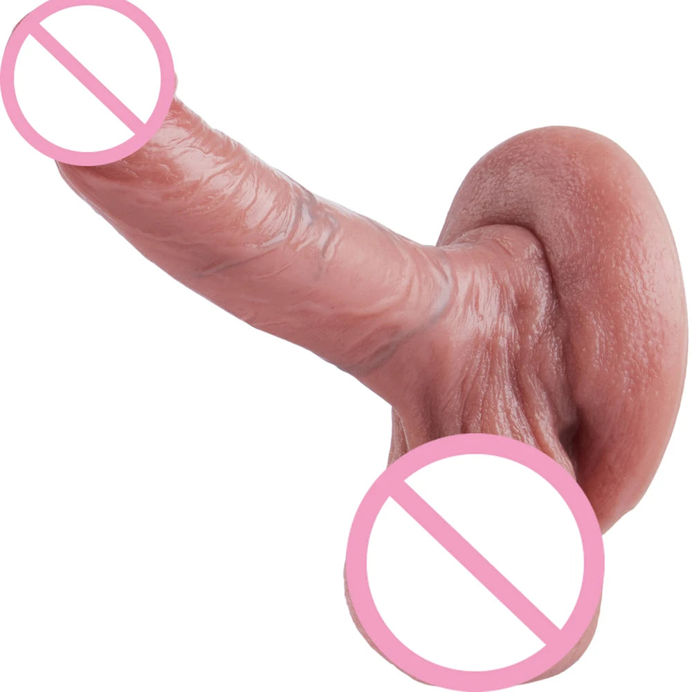 Dildo - Dildo - 1pc Realistic Fake Penis Men Women Masturbator, 7.09 Inch High Flesh-Tone Texture Adult Men Women Toy