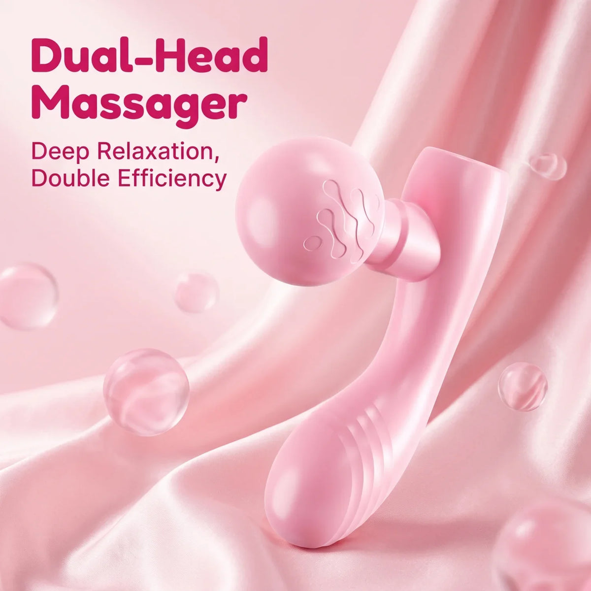 Rechargeable Dual-Head Dual-Motor Mini Massager