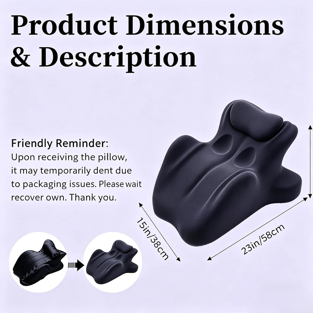 Multi-Angle Gray Couple Positioning Wedge Pillow