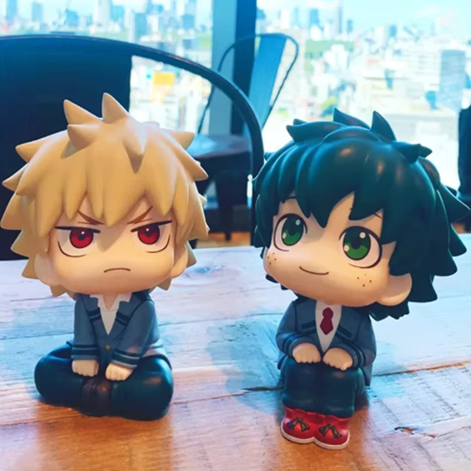 New My Hero Academia (MHA): Tomura Shigaraki / Izuku Midoriya / Katsuki Bakugo Cute Chibi PVC Figurine | Collectible Toy Model