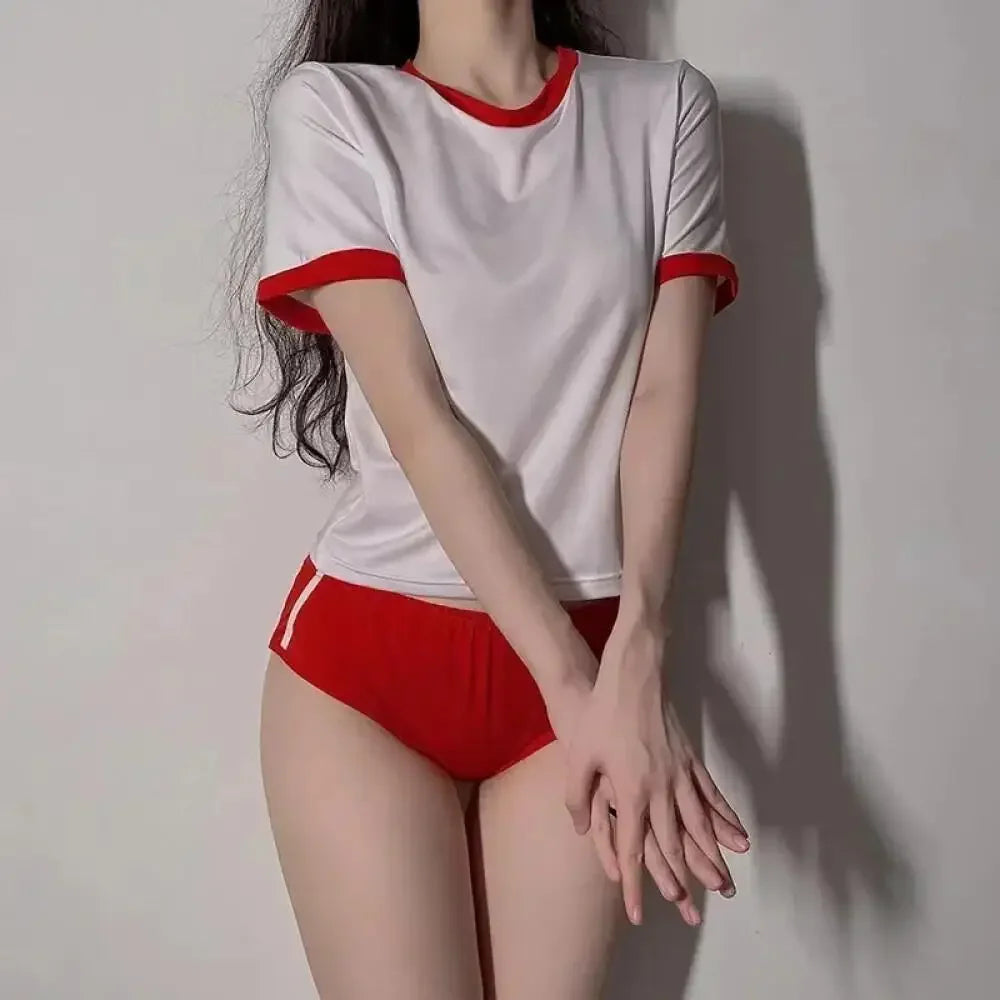 Anime Girl Japanese  Student Lingerie Sexy Hot Costumes School Student Uniform Role Play Apparel Women Cute  Tight  Set Naughty