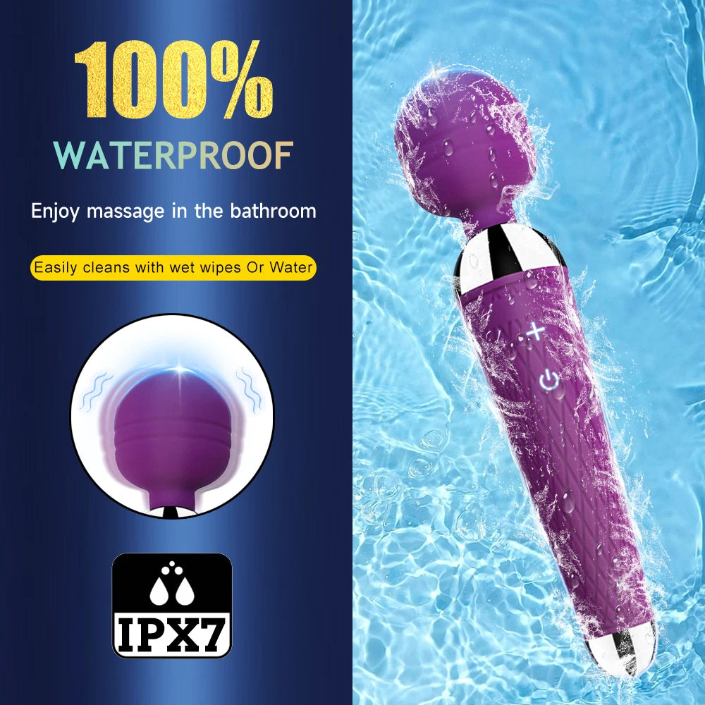 USB-Rechargeable Magic Wand Vibrator