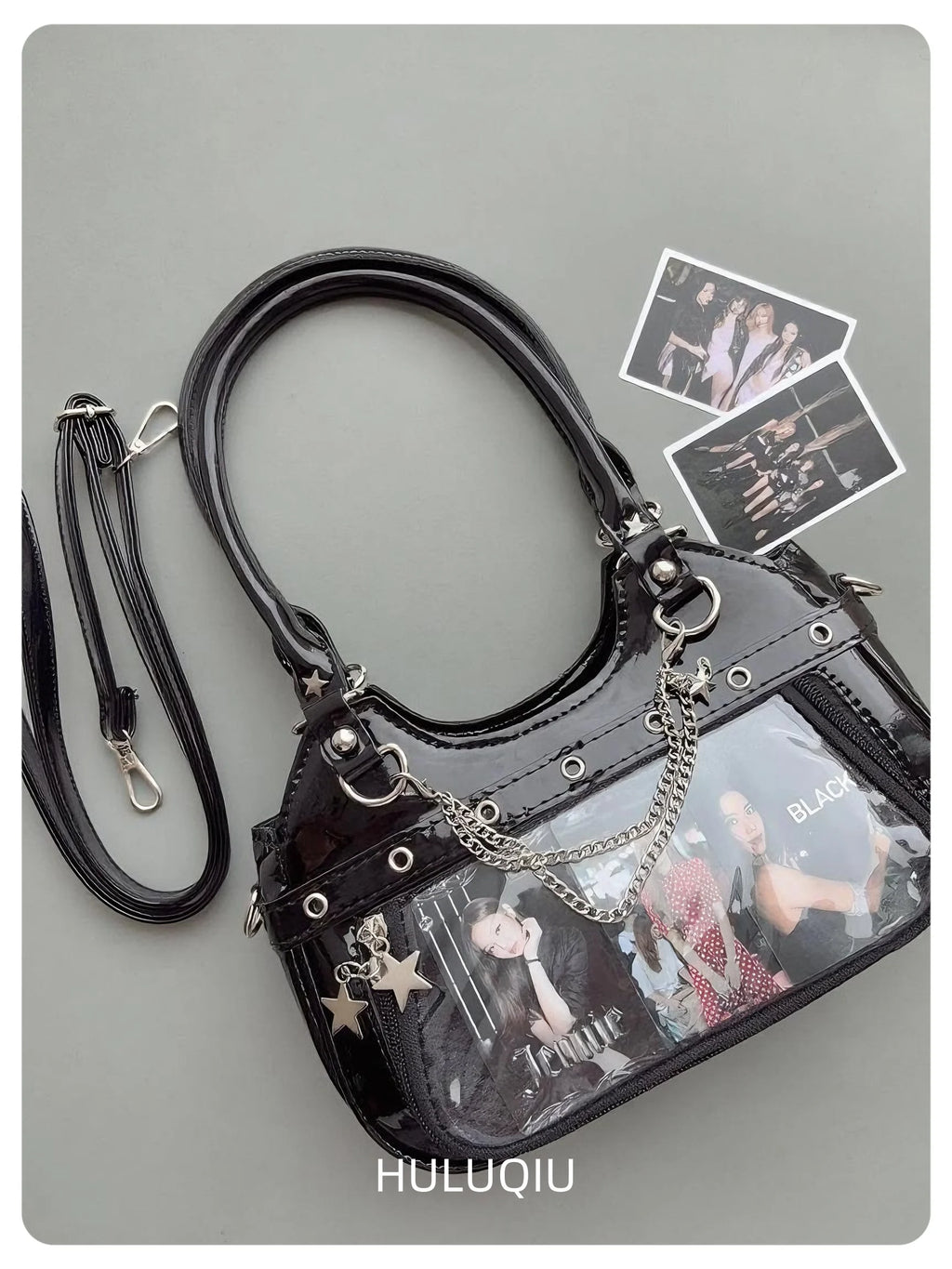 Y2K Transparent Display Shoulder Bag