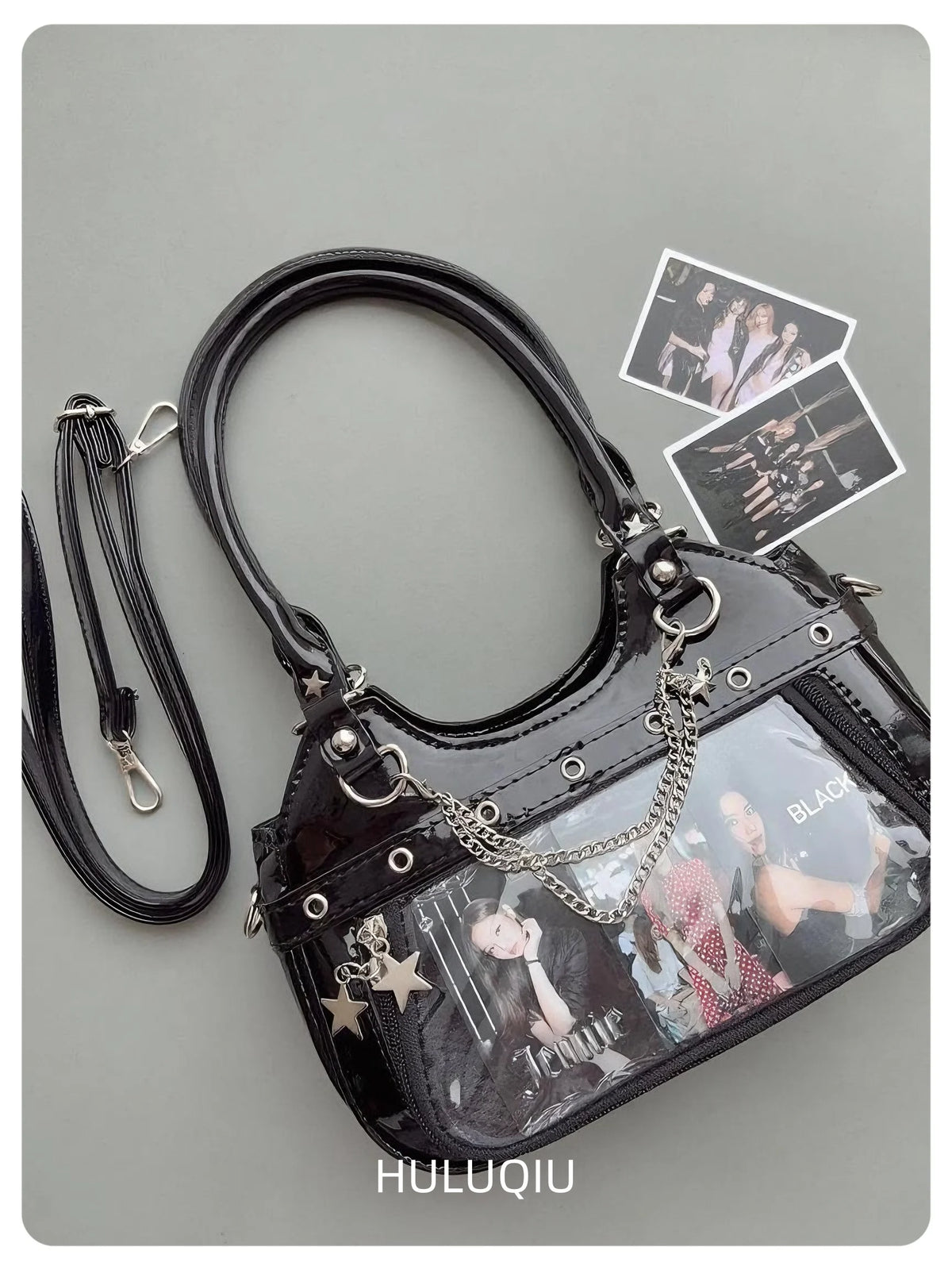 Y2K Transparent Display Shoulder Bag