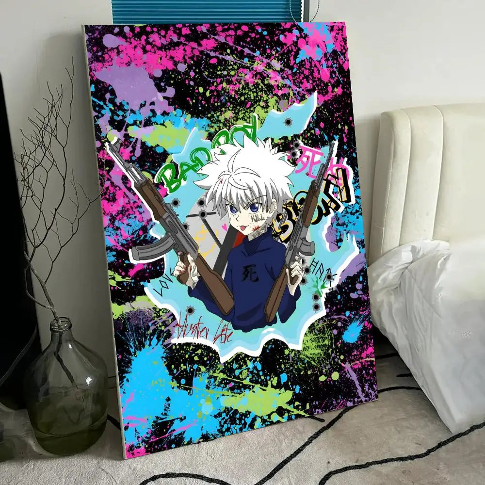 Anime H-HUNTERXHUNTER Poster Wall art print art suitable for living room bedroom bar parlor home decor gift
