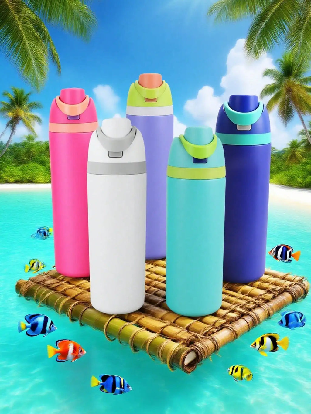 Large Capacity Double Wall Insulated Sports Water Bottle, Long Lasting Temperature Lock Tumbler for Outdoor Fitness Travel