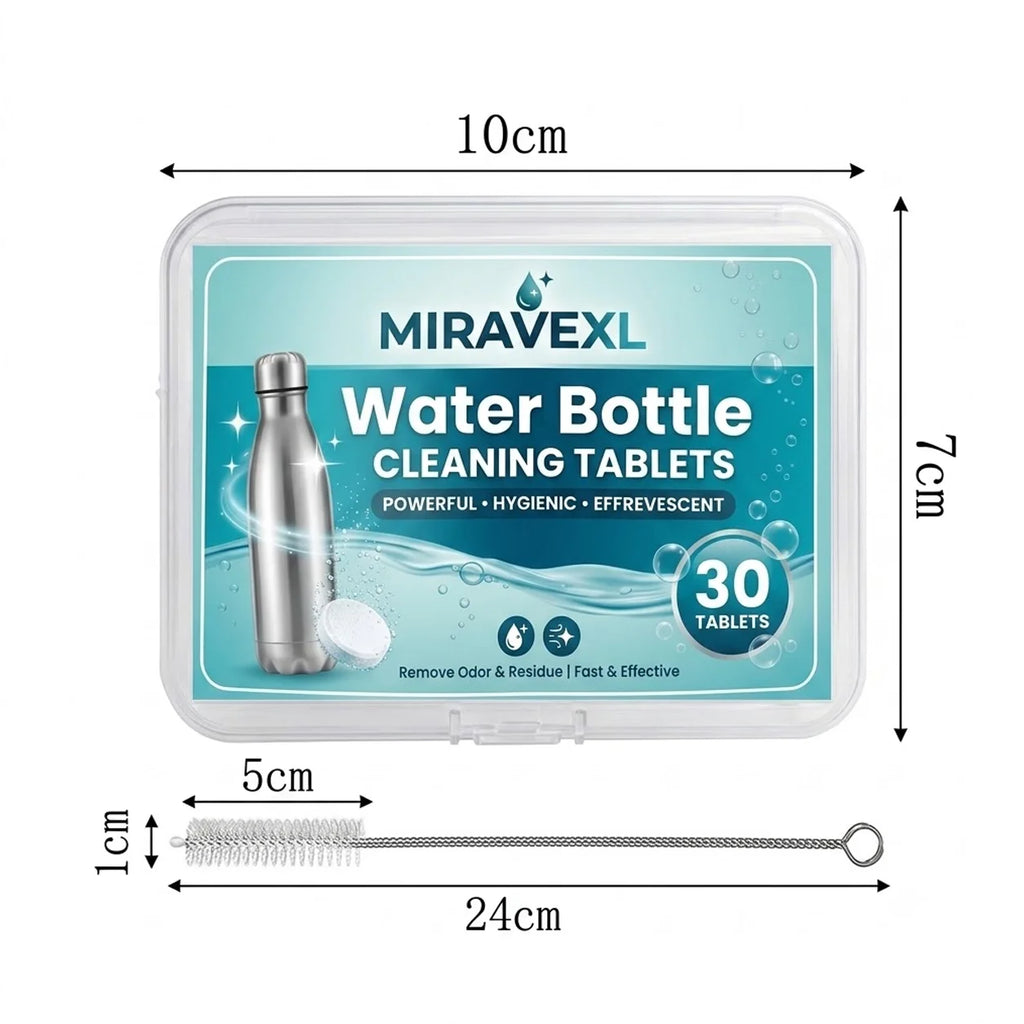 Water bottle cleaning tablets Tumbler Insulated & Reusable Water Bottles Removes Stubborn Stains &OdorsIncludes a straw brush