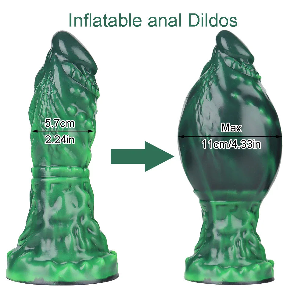 Dog Knot anal Dildos inflatable Buttplug max 11cm huge anal dilation plug sex toys for women men BDSM G-Spot Prostate Massage