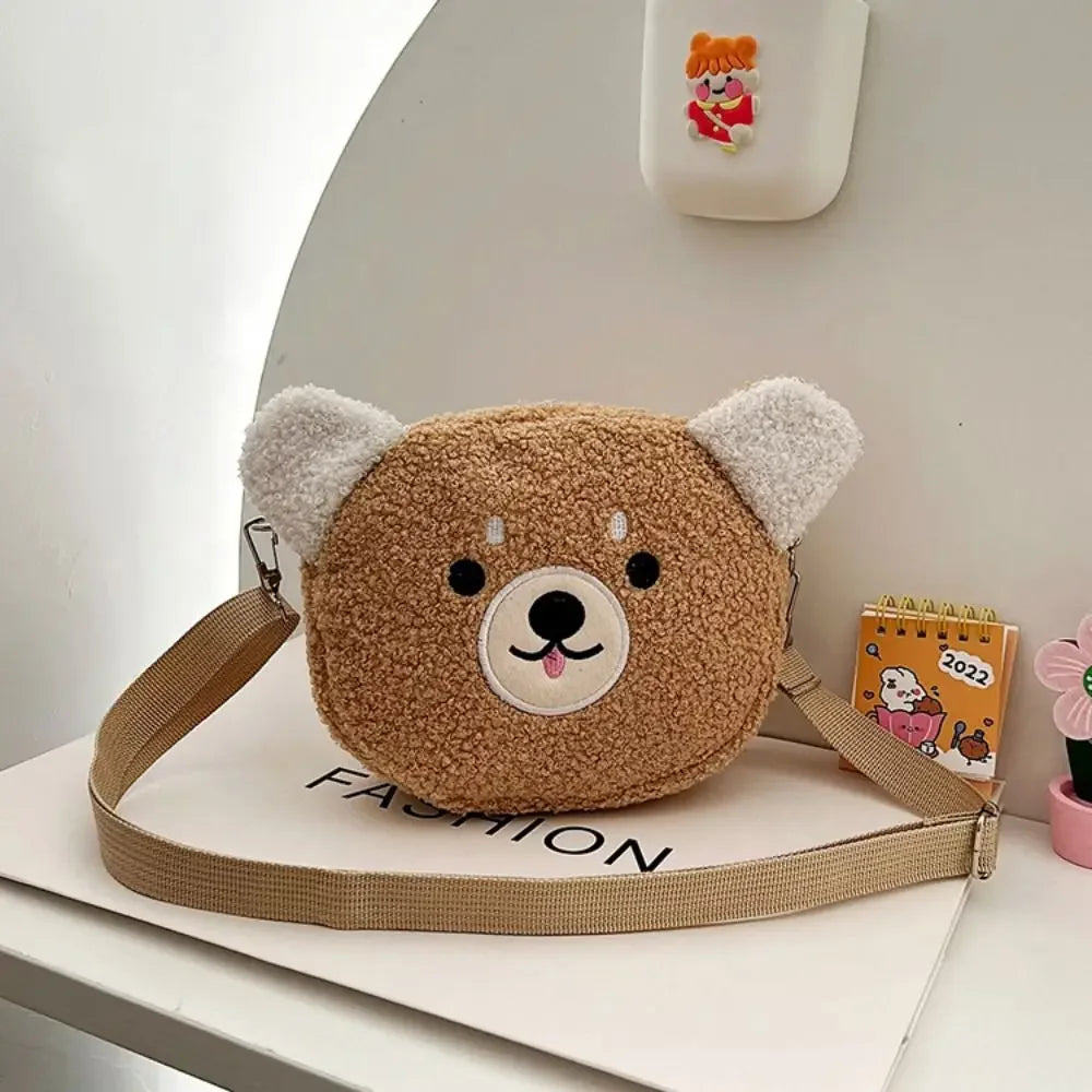 Kawaii Plush Cartoon Crossbody Phone Bag