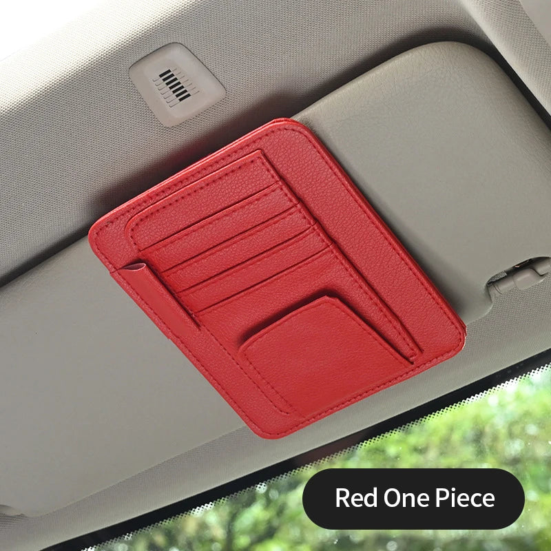 Car Sun Visor Organizer Multi-pocket Interior Accessories For Car Supplies Novelty Abarth 595 Accessories Ioniq 5