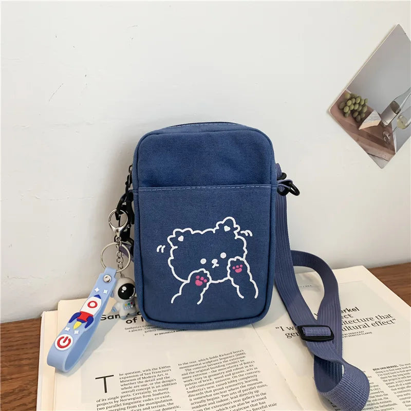 Mini Canvas Crossbody Phone Bag